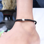 将图像加载到图库查看器中, Black Paracord Star Bracelet | Adjustable Cord Jewelry for Men