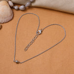 将图像加载到图库查看器中, 925 Silver Ball Bead Anklet for Women | Delicate Foot Jewelry