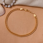 将图像加载到图库查看器中, Gold plating Plated Curb Chain Bracelet | Men & Women | Daily Wear