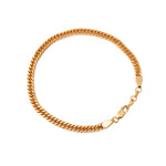 将图像加载到图库查看器中, Gold plating Plated Curb Chain Bracelet | Men & Women | Daily Wear