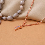 Load image into Gallery viewer, Tobillera Luna de Oro Rosa con Circonita Cúbica | Regalo de joyería para mujer