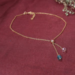 Load image into Gallery viewer, gold plating Adjustable Chain Bracelet with Gemstones | Women's Jewelry