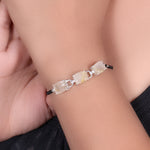Load image into Gallery viewer, Pulsera de cuentas de cuarzo rutilado en plata 925 | Regalo de joyería para mujer