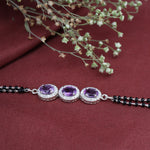 Load image into Gallery viewer, 925 Silver Amethyst Bead Bracelet for Women | Gift Jewelry