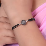 Load image into Gallery viewer, Black Bead Bracelet | Sterling Silver Beaded Jewelry Gift