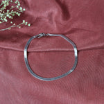 Load image into Gallery viewer, Silver Herringbone Chain Bracelet for Women | Everyday Jewelry