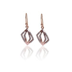 将图像加载到图库查看器中, Rose gold plating Diamond-Cut Earrings for Women | Dangle Earrings Gift