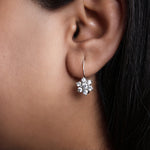 Load image into Gallery viewer, 925 Silver Flower Earrings | Cubic Zirconia | Women's Jewelry
