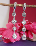 Load image into Gallery viewer, 925 Silver Cubic Zirconia Drop Earrings for Women | Gift