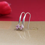将图像加载到图库查看器中, 925 Silver Pink Square Stone Earrings for Women | Gift