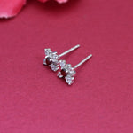 将图像加载到图库查看器中, 925纯银红色宝石耳钉,女士款 | 礼物