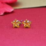 将图像加载到图库查看器中, 925 Silver Citrine Stud Earrings for Women | Gemstone Jewelry