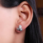 将图像加载到图库查看器中, 925 Silver Cubic Zirconia Stud Earrings | Women's Jewelry Gift