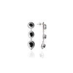Load image into Gallery viewer, 925 Silver Black Gemstone Dangle Earrings | For Women | Gift