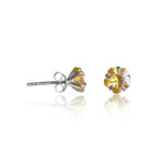 Load image into Gallery viewer, 925 Silver Citrine Stud Earrings | Gemstone Jewelry for Women