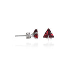 Load image into Gallery viewer, Pendientes de plata 925 con granate y trillón para mujer | Regalo