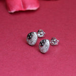 将图像加载到图库查看器中, 925纯银月亮星星耳钉 | 立方氧化锆礼品