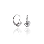 Load image into Gallery viewer, 925 Silver Heart Leverback Earrings for Women | Daily Wear Gift