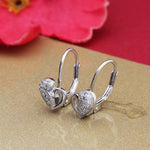 Load image into Gallery viewer, 925 Silver Heart Leverback Earrings for Women | Daily Wear Gift