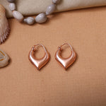 Load image into Gallery viewer, Rose gold plating Teardrop Hoop Earrings for Women | Dainty Jewelry
