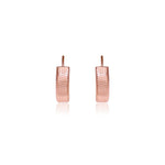 Load image into Gallery viewer, Rose gold plating Textured Hoop Earrings for Women | Daily Wear