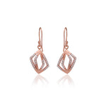 Load image into Gallery viewer, Rose Gold Diamond Earrings for Women | Dangle Jewelry