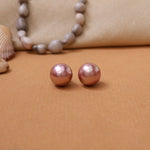 Load image into Gallery viewer, Rose Pearl Stud Earrings | For Women | Gift Jewelry