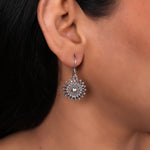 Load image into Gallery viewer, 925 Silver Filigree Drop Earrings | Women's Floral Jewelry