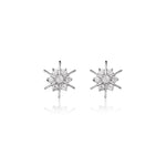 Load image into Gallery viewer, 925 Silver Diamond Stud Earrings for Women | Gift Jewelry