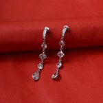 Load image into Gallery viewer, 925 Silver Cubic Zirconia Dangle Earrings for Women | Gift Jewelry