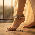 Load image into Gallery viewer, Silver Bell Anklet for Women | Silver Anklet for Women