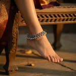 Load image into Gallery viewer, 925 Silver Anklet with Bells for Women | Indian Jewelry Gift