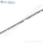 Load image into Gallery viewer, Silver Anklet with Dainty Beads | Women's Foot Jewelry