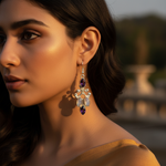 Load image into Gallery viewer, 925 Silver Amethyst & Moonstone Earrings for Women | Dangle Earrings