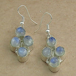Load image into Gallery viewer, 925 Silver Moonstone Drop Earrings for Women | Gemstone Jewelry
