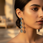 将图像加载到图库查看器中, 925 Silver Blue Chalcedony Drop Earrings for Women | Gift Jewelry