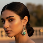 Load image into Gallery viewer, 925 Silver Turquoise Stone Earrings for Women | Dangle Earrings