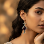 Load image into Gallery viewer, 925 Sterling Silver Purple Gemstone Earrings for Women