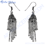 Load image into Gallery viewer, 925 Sterling Silver Jhumka Earrings | Women's Indian Jewelry