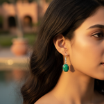 Load image into Gallery viewer, 925 Silver Turquoise Earrings for Women | Gemstone Jewelry Gift