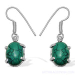 Load image into Gallery viewer, 925 Silver Turquoise Earrings for Women | Gemstone Jewelry Gift