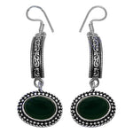 Load image into Gallery viewer, 925 Silver Green Onyx Drop Earrings for Women | Gift