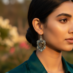 Load image into Gallery viewer, 925 Silver Oval Stone Earrings for Women | Dangle Jewelry