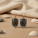 Load image into Gallery viewer, 925 Silver Oval Stone Earrings for Women | Dangle Jewelry