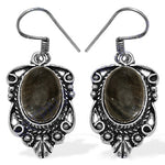 Load image into Gallery viewer, 925 Silver Oval Stone Earrings for Women | Dangle Jewelry