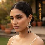 Load image into Gallery viewer, 925 Silver Black Onyx Dangle Earrings | Women's Jewelry Gift