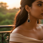 Load image into Gallery viewer, 925 Silver Blue Sandstone Drop Earrings for Women | Gift