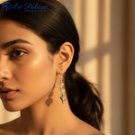 Load image into Gallery viewer, Beaded Dangle Earrings - Natural Gemstone Earrings for Women