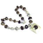 Load image into Gallery viewer, Smoky Quartz Bead Necklace | 925 Silver | Women's Fashion Jewelry