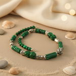 Load image into Gallery viewer, Malachite Stone Necklace for Women | Green Gemstone Jewelry
